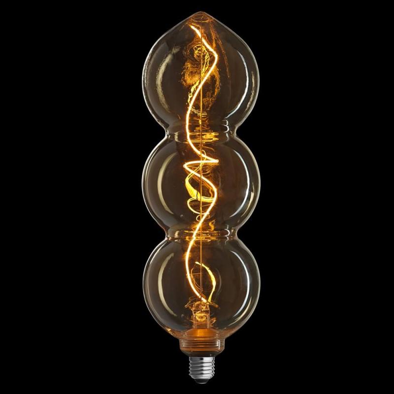 E27 TRIPLE GOLD 0 3-steg Dimbar 4/2,2/09W 1800K LED-Lampa