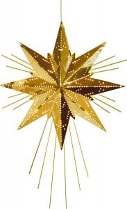 MINI LUXE Metallstjärna 25cm Mässing