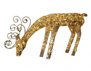 SEQUINI REN Utedekoration 55cm 96LED IP44 Guld