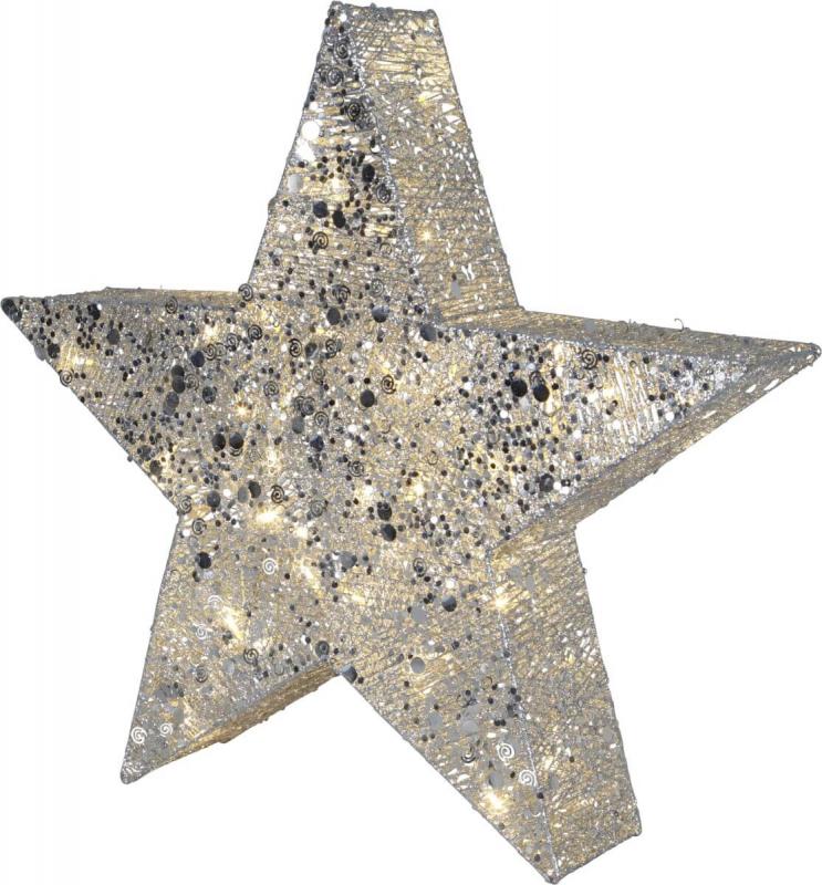 SEQUINI Stjärna Utomhus 73,5cm 40LED IP44 Silver