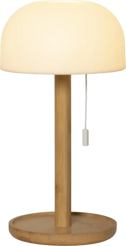 TARA Bordslampa USB-Laddbar 28cm Vit