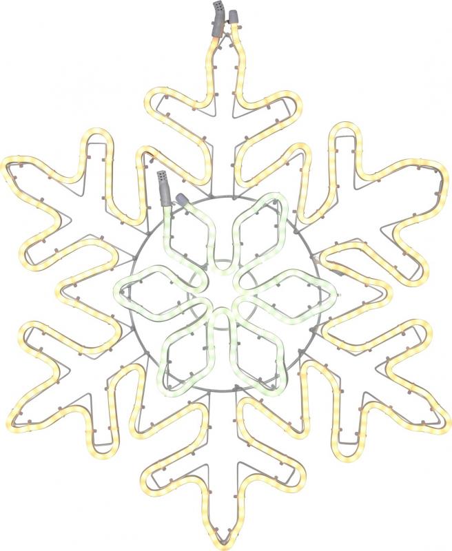 Siluett Snöflinga Neoled Blinande