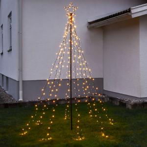 SPIKY Slinga Utomhusdekoration 420LED 235cm Svart IP44