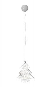WIRY GRAN Hängande med sugkopp 20cm 12LED Silver