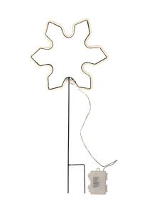 NEONSNOWFLAKE Utomhusdekoration Batteri 60cm Vit IP44