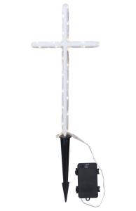 GRAVECROSS LED-Gravljus 41cm 24LED IP44 Vit