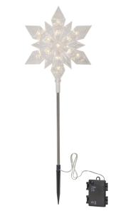 FLOCKE Utomhusdekoration Batteri 48cm Transparent