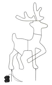 CUPID Siluett Batteri 88cm Svart