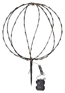 SPHERE Utomhusdekoration Batteri 64cm Svart