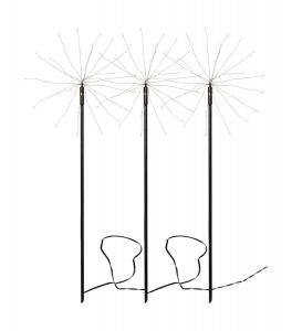 FIREWORK 3-Pack Utedekoration 65cm 180LED Svart IP44