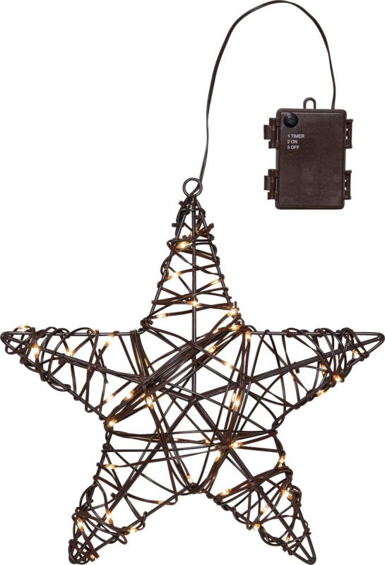 VICKE STAR Utomhusdekoration Batteri 30cm Svart IP44