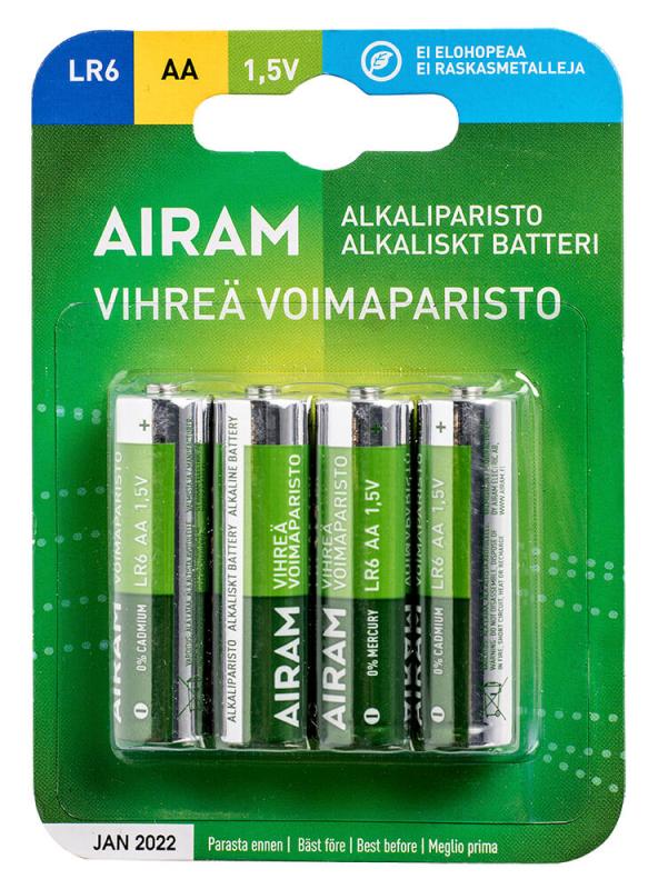 GRÖN POWER 4-Pack LR6 (AA) 1,5V Batteri