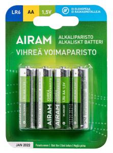 GRÖN POWER 4-Pack LR6 (AA) 1,5V Batteri