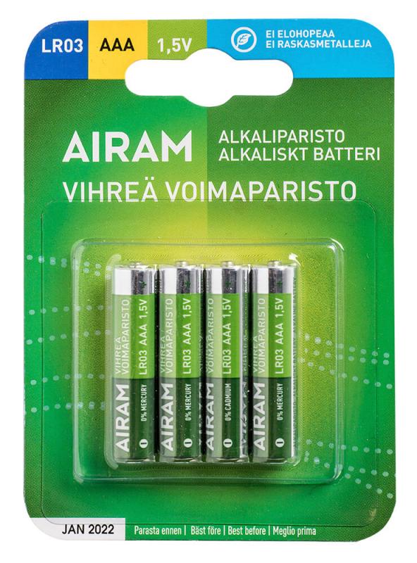 GRÖN POWER 4-Pack LR03 (AAA) 1,5V Batteri