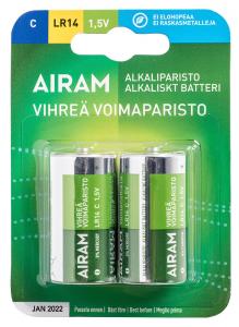 GRÖN POWER 2-Pack LR14 C 1,5V Batteri