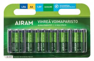 GRÖN POWER 12-Pack LR6 (AA) 1,5V Batteri