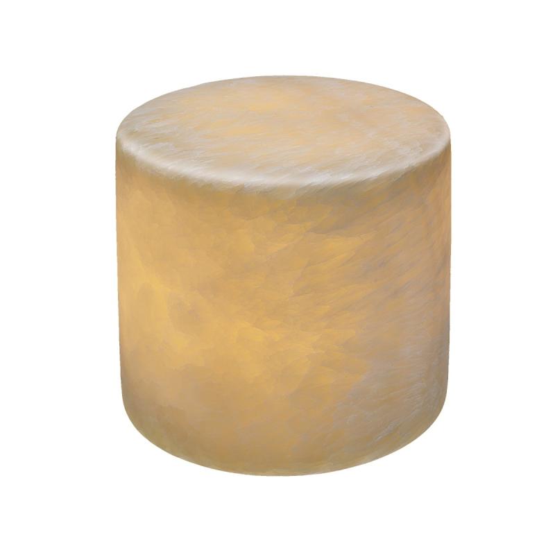 MARBLE XL Matt Bordsljus Äkta Marmor 8x8cm Amber