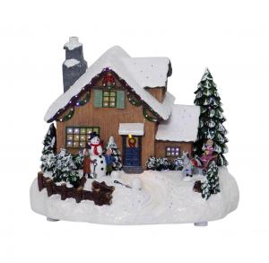 WINTERVILLE Panorama Hus 23cm Flerfärgad