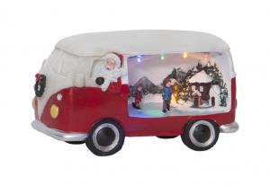 MERRYVILLE Panorama Folkbuss 21cm Röd
