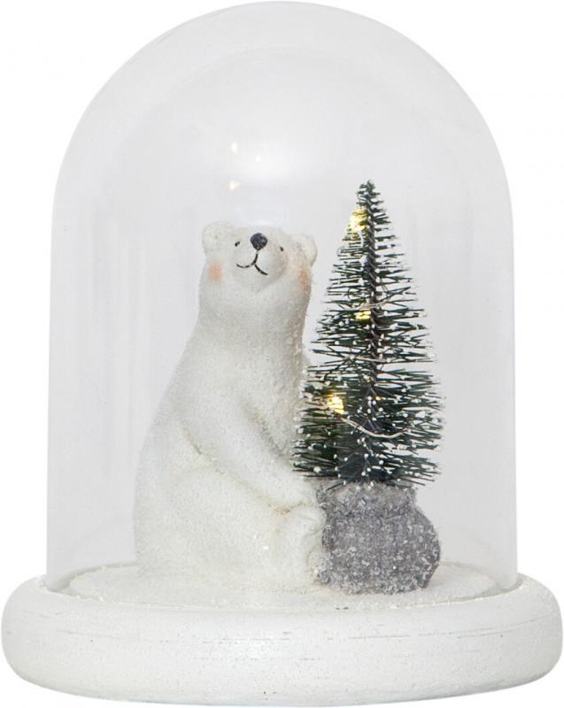 POLARE Dekorationsfigur Isbjörn 19cm Vit