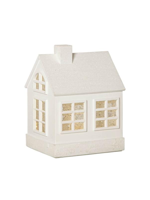 VINTER Inomhusdekoration Hus Batteri 15,5cm Vit