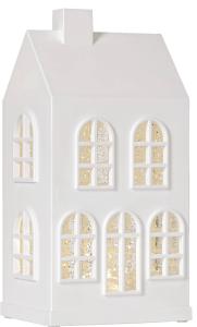 VINTER Inomhusdekoration Hus Batteri 22,5cm Vit