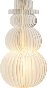 SNOWMAN Bordsdekoration 50cm Vit