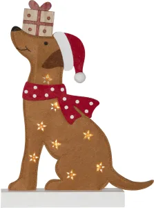 DOGGE Bordsdekoration 33,5cm Brun