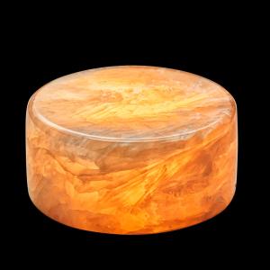 MARBLE S Bordsljus Äkta Marmor 8x4cm Amber