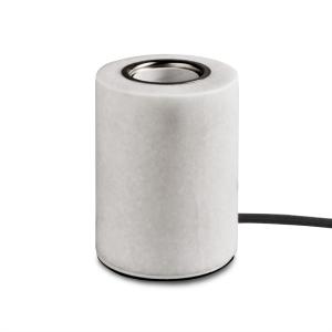 MARBLE Lampfot E27 10,5cm Mattvit