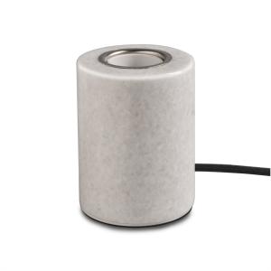 MARBLE Lampfot E27 10,5cm Blank Vit