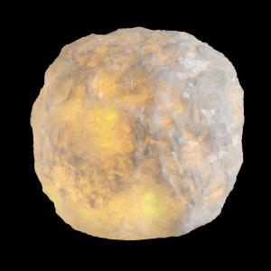 MARBLE Bordsljus Winter Äkta Marmor 10x10cm Vit