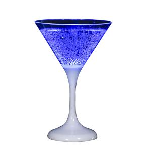 COCKTAILGLAS med LED 16cm Blå