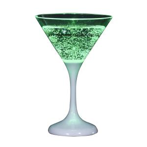 COCKTAILGLAS med LED 16cm Grön