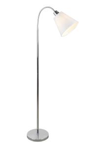 SOLO Golvlampa 130cm Krom/Vit skärm