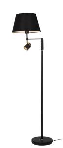 LIBRA Golvlampa 155cm Svart/Borstad mässing