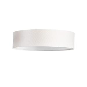 ABBIE Plafond Rund 38cm Vit/Linne