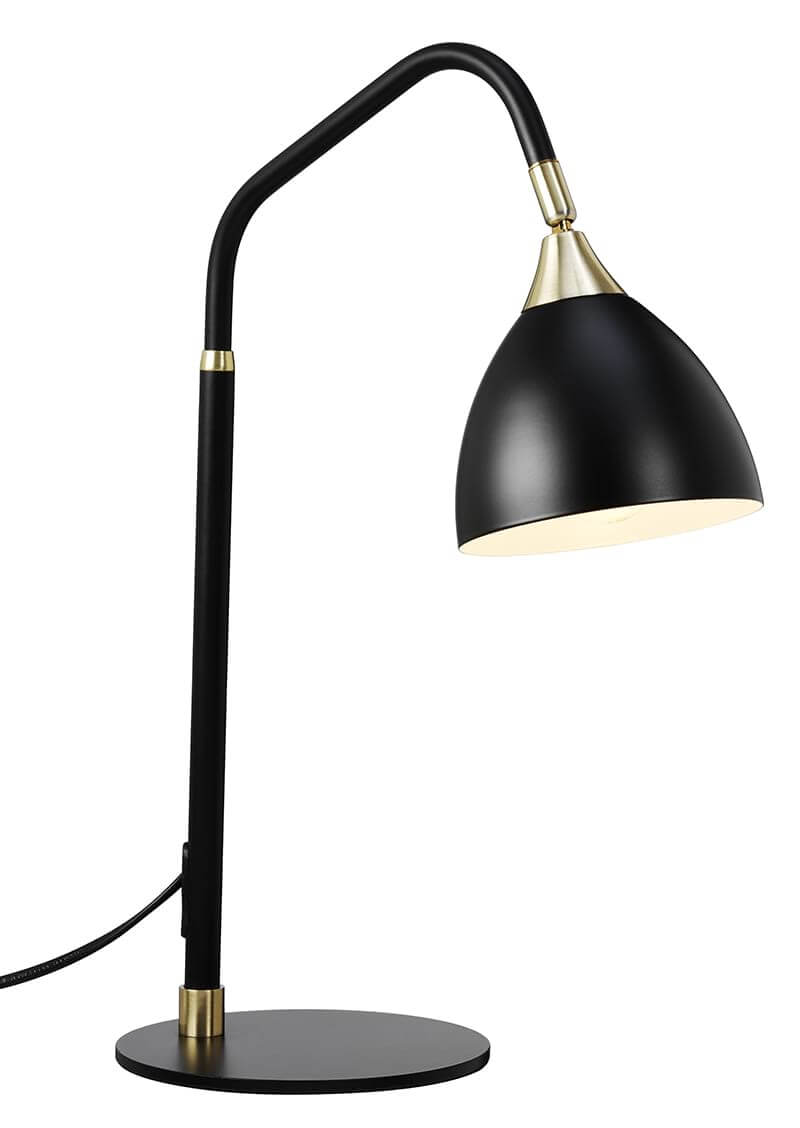 LÄZA Bordslampa 43cm Svart/Mässing