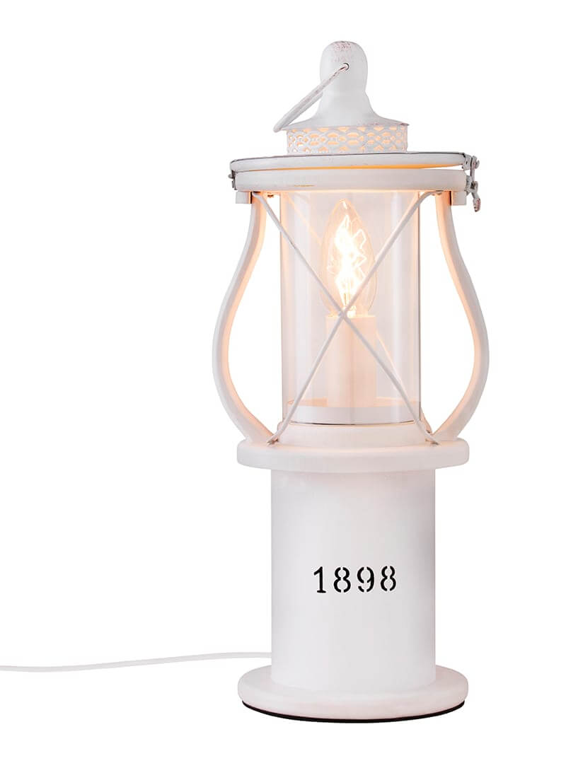 1898 Bordslampa 40cm Vit/Glas