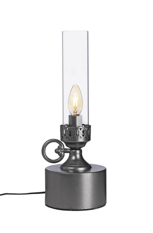 FLORENTINA Bordslampa 40cm Tenn/Klar glasskärm