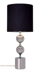 PRAKT Bordslampa 60cm Krom/Svart Alcantara