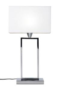 KENSINGTON Bordslampa 47,5cm Krom/Vit