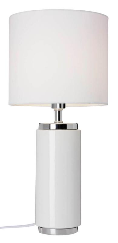 TUBE Bordslampa 46cm Vit/Krom