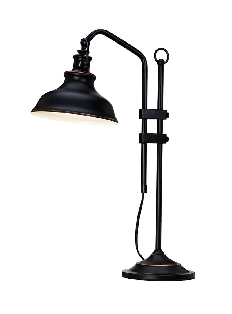 NEW HAVEN Bordslampa 50cm Antik Svart