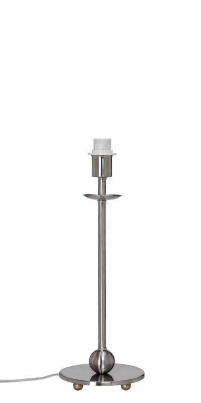 COTTEX Lampfot 38cm Borstad Krom