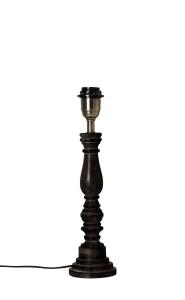 COTTEX Lampfot E27 40cm Svart/Borstad mässing