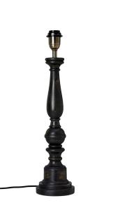 COTTEX Lampfot E27 57cm Svart/Borstad mässing