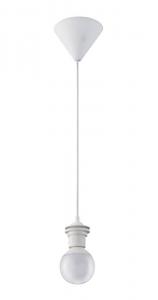 E27 Pendelupphäng 125cm plastkabel Vit