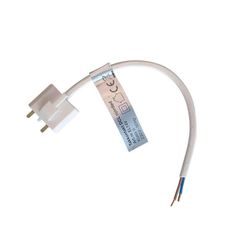 TAKKONTAKT DCL Ojordad 20cm kabel Vit Cottex
