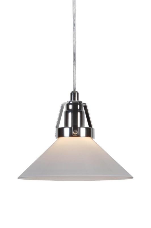 SKOMAKARE Fönsterlampa 20cm Krom/Opalvit